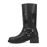 Dingo Womens Blacklist Stacked Heel Cowboy Boots