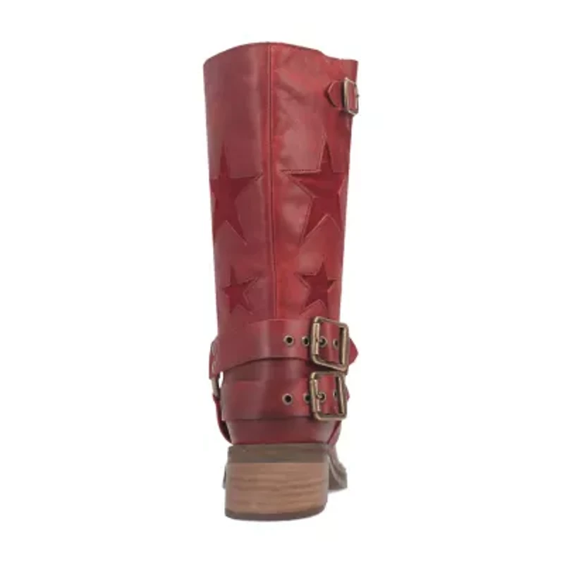 Dingo Womens Blacklist Stacked Heel Cowboy Boots
