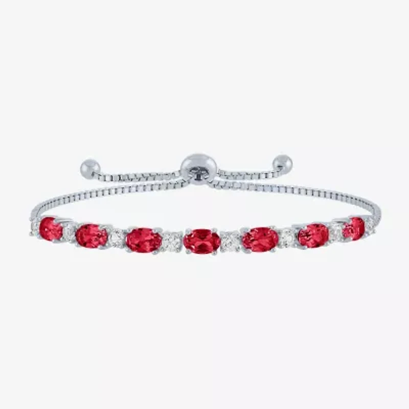 Gemstone Sterling Silver Bolo Bracelet