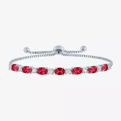 Gemstone Sterling Silver Bolo Bracelet