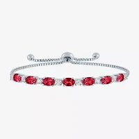 Gemstone Sterling Silver Bolo Bracelet
