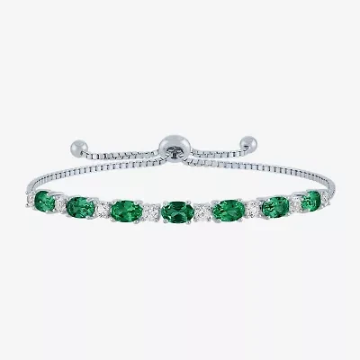 Gemstone Sterling Silver Bolo Bracelet