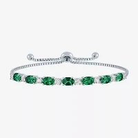 Gemstone Sterling Silver Bolo Bracelet
