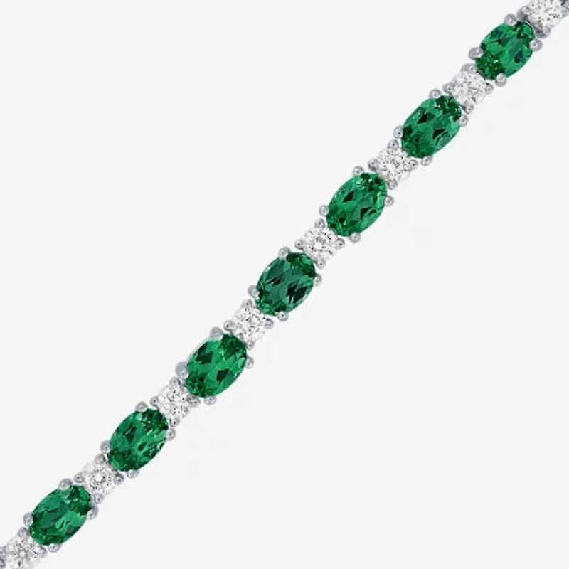 Gemstone Sterling Silver Bolo Bracelet