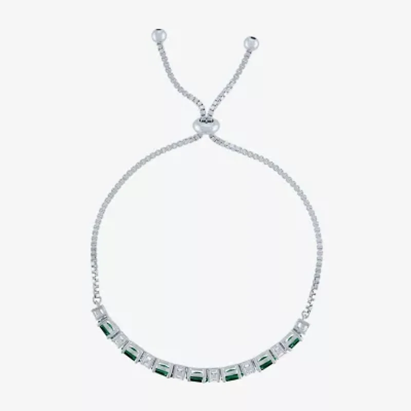 Gemstone Sterling Silver Bolo Bracelet