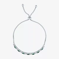 Gemstone Sterling Silver Bolo Bracelet