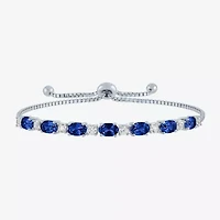 Gemstone Sterling Silver Bolo Bracelet