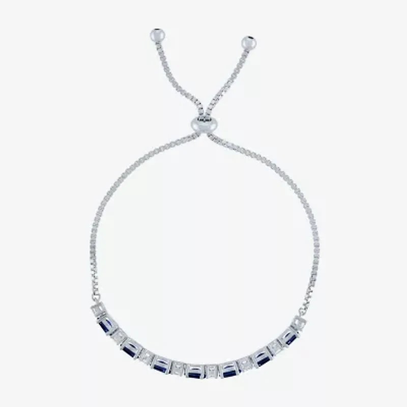 Gemstone Sterling Silver Bolo Bracelet