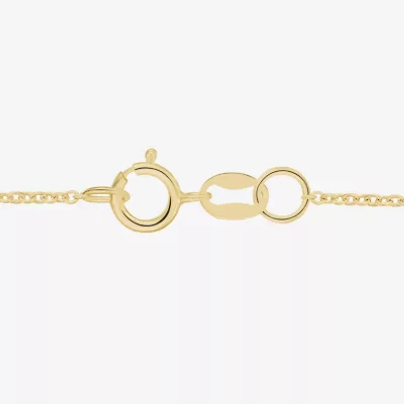 Lab-Created Gemstone 14K Gold Over Silver Marquise Pendant Necklace