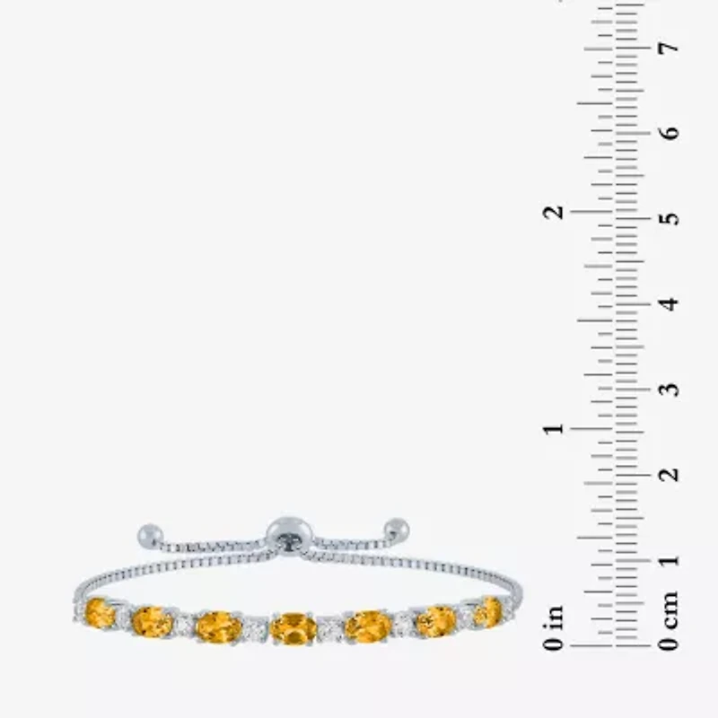 Gemstone Sterling Silver Bolo Bracelet