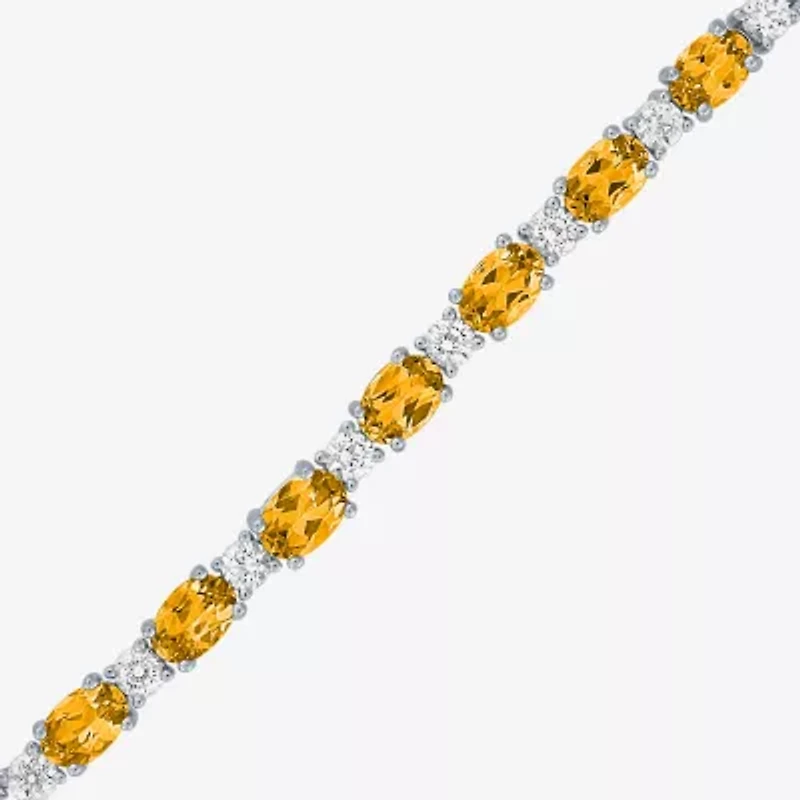 Gemstone Sterling Silver Bolo Bracelet