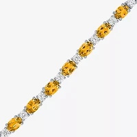 Gemstone Sterling Silver Bolo Bracelet