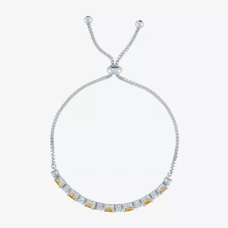 Gemstone Sterling Silver Bolo Bracelet