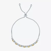 Gemstone Sterling Silver Bolo Bracelet