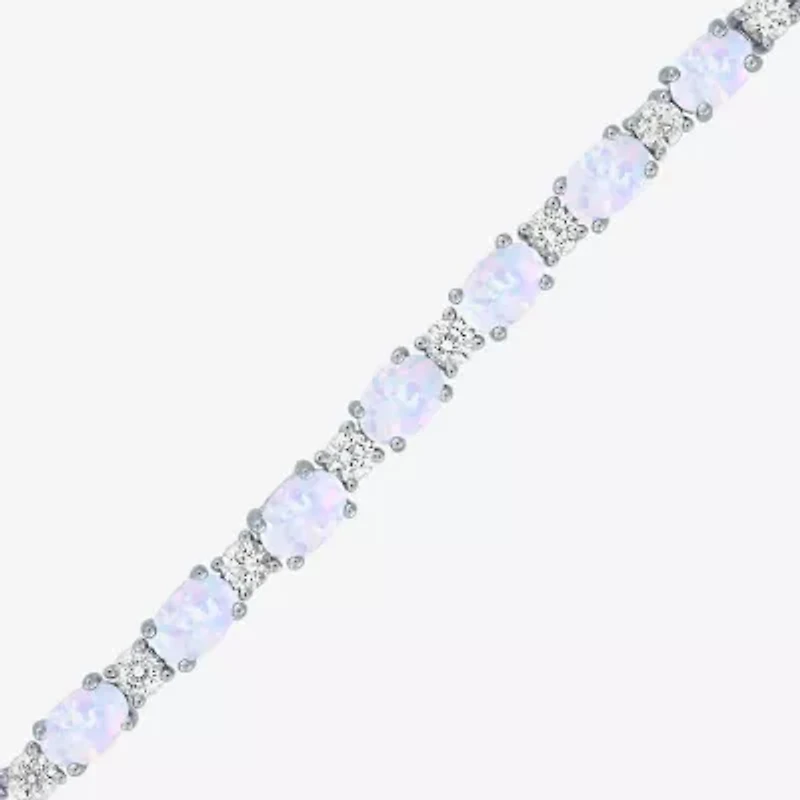Gemstone Sterling Silver Bolo Bracelet