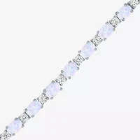 Gemstone Sterling Silver Bolo Bracelet