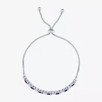 Gemstone Sterling Silver Bolo Bracelet