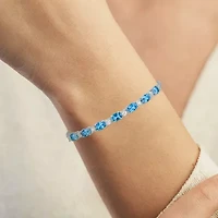 Gemstone Sterling Silver Bolo Bracelet