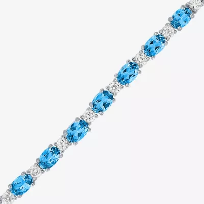 Gemstone Sterling Silver Bolo Bracelet