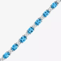 Gemstone Sterling Silver Bolo Bracelet