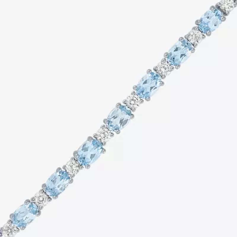 Gemstone Sterling Silver Bolo Bracelet