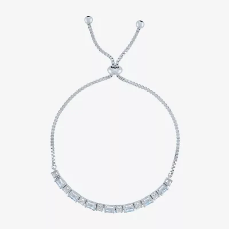 Gemstone Sterling Silver Bolo Bracelet