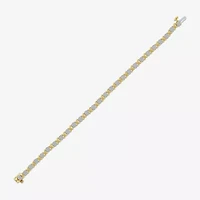 Diamond Blossom (G / Si2) Womens 1 CT. T.W. Lab Grown White Diamond 10K Gold 7 Inch Tennis Bracelet