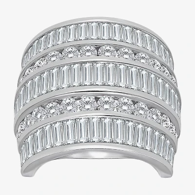 (I / I1) Womens 4 CT. T.W. Lab Grown White Diamond 10K Gold Band