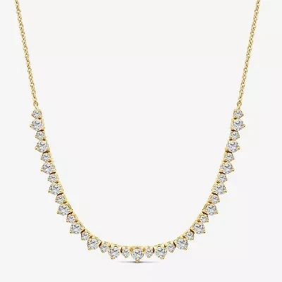 (Si2/ H) Womens 1 3/4 CT. T.W. Lab Grown White Diamond 10K Gold 18 Inch Pendant Necklace