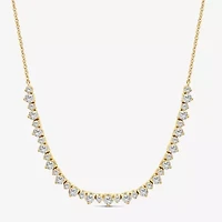 (Si2/ H) Womens 1 3/4 CT. T.W. Lab Grown White Diamond 10K Gold 18 Inch Pendant Necklace