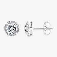 (H / Si2) 1 1/2 CT. T.W. Lab Grown White Diamond 10K Gold 7.3mm Round Stud Earrings
