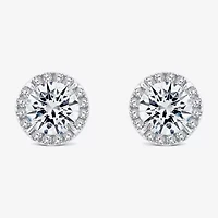 (H / Si2) 1 1/2 CT. T.W. Lab Grown White Diamond 10K Gold 7.3mm Round Stud Earrings