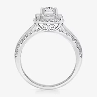 (I / I1) Womens 1 CT. T.W. Lab Grown White Diamond 10K Gold Side Stone Engagement Ring