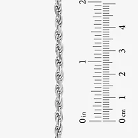 Made in Italy Unisex Adult Sterling Silver 24 Inch Rope Chain Necklace