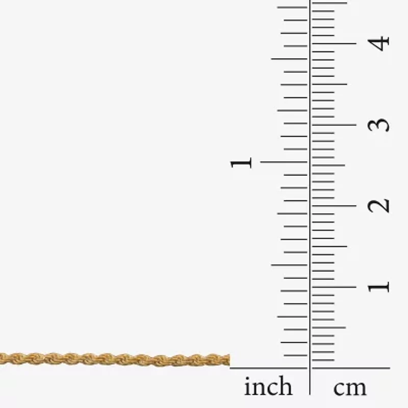 Made in Italy Mens 24K Gold Over Silver 24 Inch Rope Chain Necklace