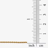 Made in Italy Mens 24K Gold Over Silver 24 Inch Rope Chain Necklace