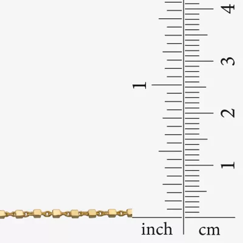 Made in Italy Womens 24K Gold Over Silver 20 Inch Link Chain Necklace