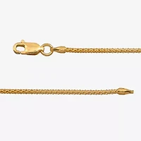 Made in Italy Womens 24K Gold Over Silver 24 Inch Popcorn Chain Necklace