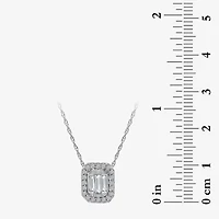(I1/ I ) Womens 1/3 CT. T.W. Lab Grown White Diamond Sterling Silver 18 Inch Pendant Necklace