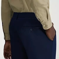 Haggar Wrinkle Free Performance Khaki Mens Comfort Waistband Straight Fit Flat Front Pant