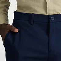 Haggar Wrinkle Free Performance Khaki Mens Comfort Waistband Straight Fit Flat Front Pant