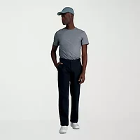 Haggar Wrinkle Free Performance Khaki Mens Classic Fit Flat Front Pant