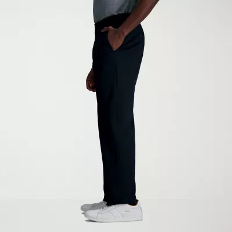 Haggar Wrinkle Free Performance Khaki Mens Classic Fit Flat Front Pant