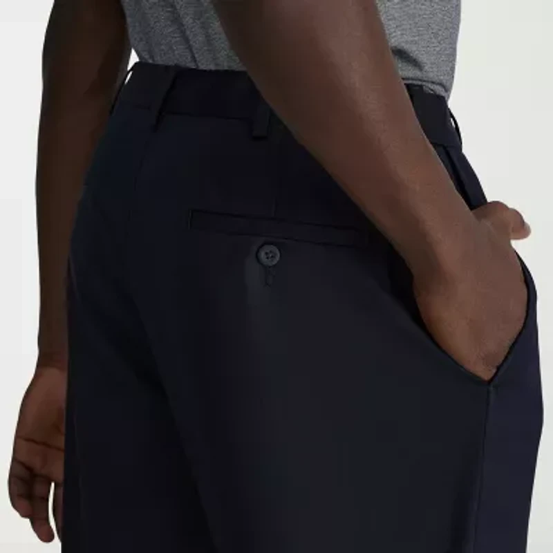 Haggar Wrinkle Free Performance Khaki Mens Classic Fit Flat Front Pant