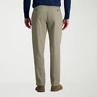 Haggar Wrinkle Free Performance Khaki Mens Classic Fit Flat Front Pant