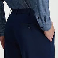 Haggar Wrinkle Free Performance Khaki Mens Classic Fit Flat Front Pant