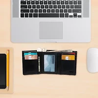 Levi's® Slim Trifold With Zipper Mens Personalized Slim Fold Wallet