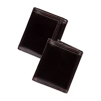 Stafford Rfid Split Pull-Up Trifoldw/Intrior Zipper Mens Personalized Trifold Wallet