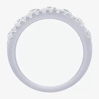 (G / Si2) Womens 9M 1 CT. T.W. Lab Grown White Diamond 10K Gold Anniversary Band
