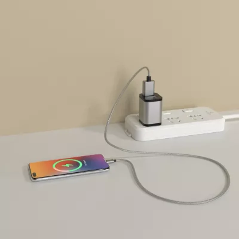 Chargeworx A C Wall Charger 3Ft Type C A To Cable